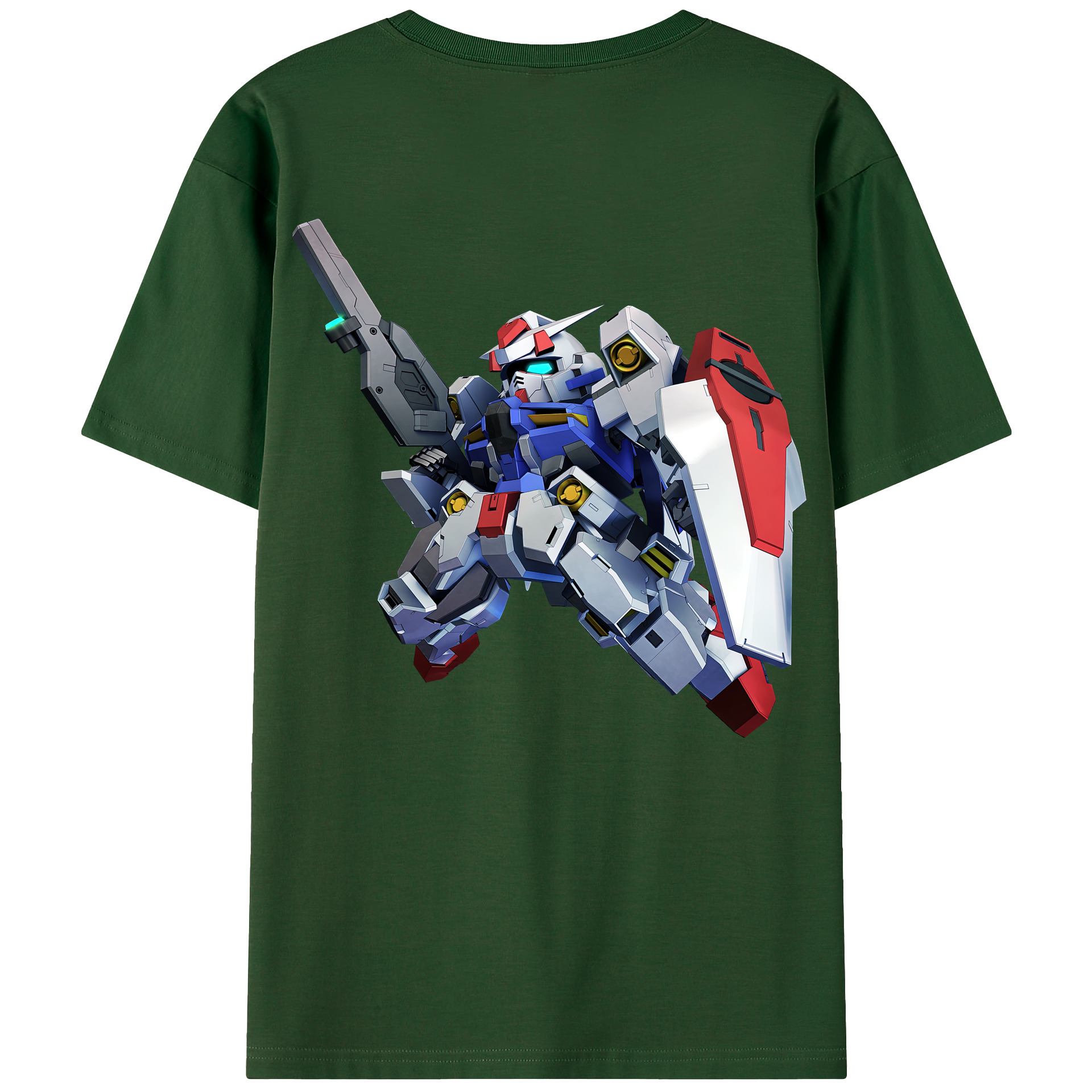（画像用） 機動戦士ガンダム Mobile Suit Gundam 綿100％半袖Tシャツ（背面プリント）